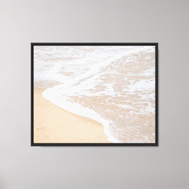 Toile Sable, Vagues, Plage (Recto)