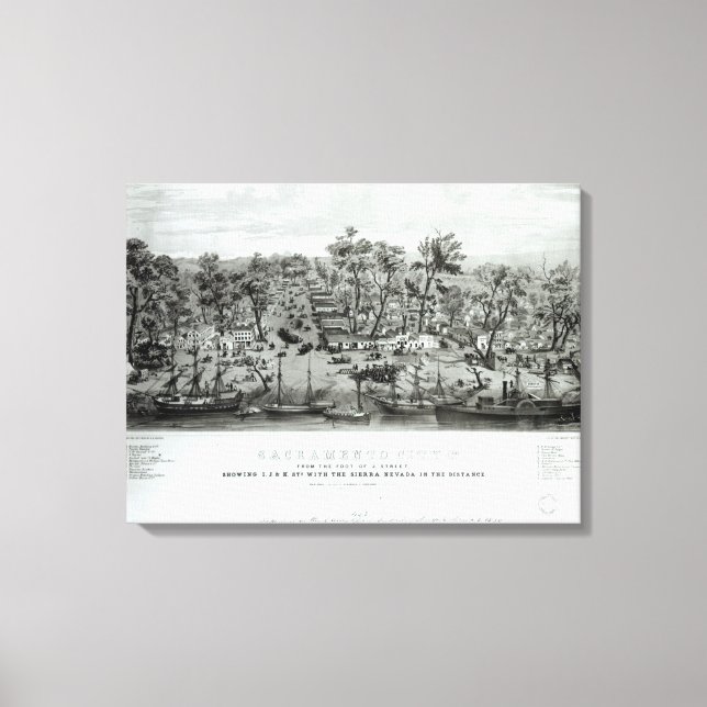 Toile Sacramento City, Californie (Recto)