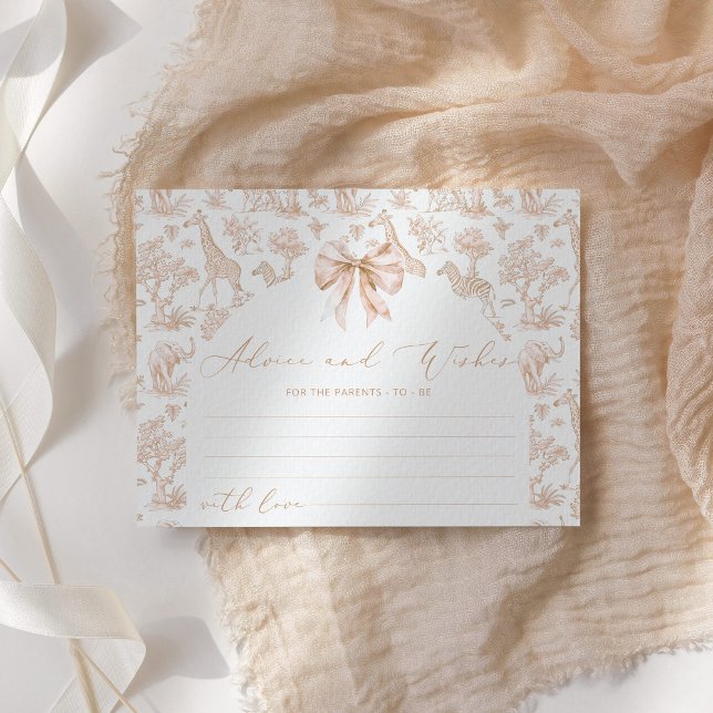 Toile Safari Conseils et voeux pour la carte des p (Créateur téléchargé)