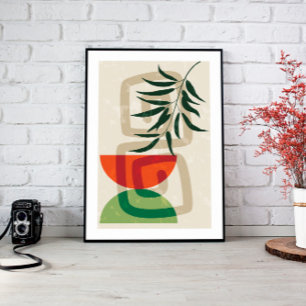 Toile Sage Green Wall Art, Boho Landcape Art