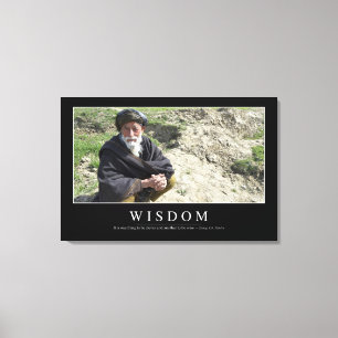 Toile Sagesse : Citation inspirée 1