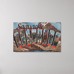 Toile Saguache, le Colorado - grandes scènes de lettre