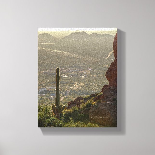 Toile Saguaro Cactus Apache Junction & Pheonix AZ 8 x 10 (Recto)