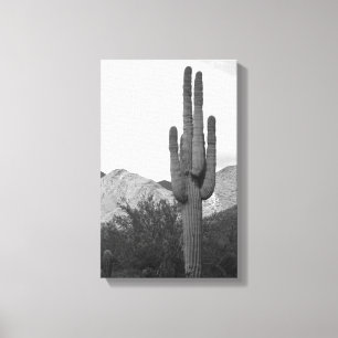 Toile Saguaro Cactus Sonoran Desert B&W Photo Art Prints