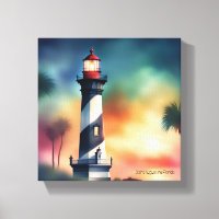Saint Augustine Florida Lighthouse Art V133