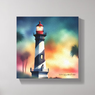 Toile Saint Augustine Florida Lighthouse Art V133