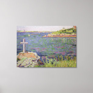Toile Saint-Briac, la croix du marin, 1885