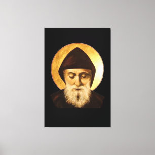 Toile Saint Charbel Makhlouf (100 cm x 150 cm) GRANDEUR