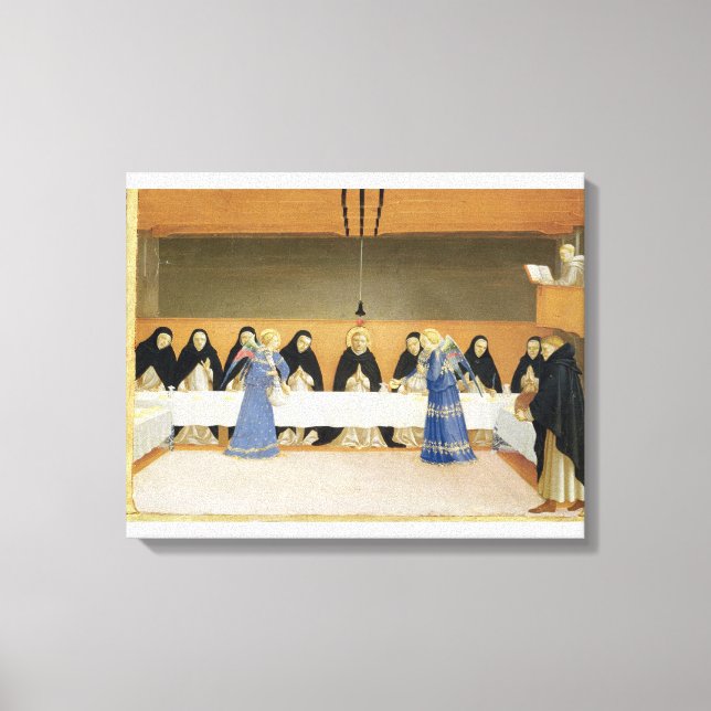 Toile Saint Dominique et ses compagnons Fed par les Ange (Recto)
