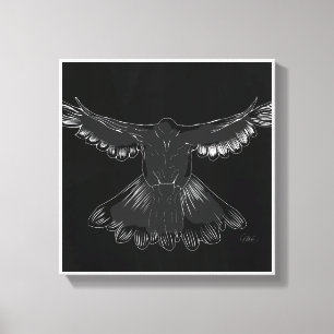 Toile Saint Esprit Dove Conception Comic Style No 1 Noir