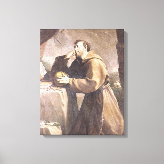 Toile Saint François d'Assise à la prière (Recto)