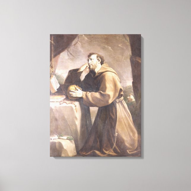 Toile Saint François d'Assise à la prière (Recto)