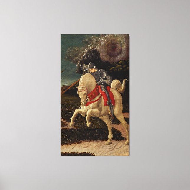 Toile Saint George et le Dragon (détail), vers 1470 (Recto)