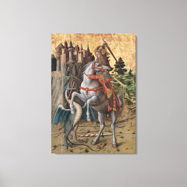 Toile Saint George Slay Dragon Carlo Crivelli Paintin (Recto)