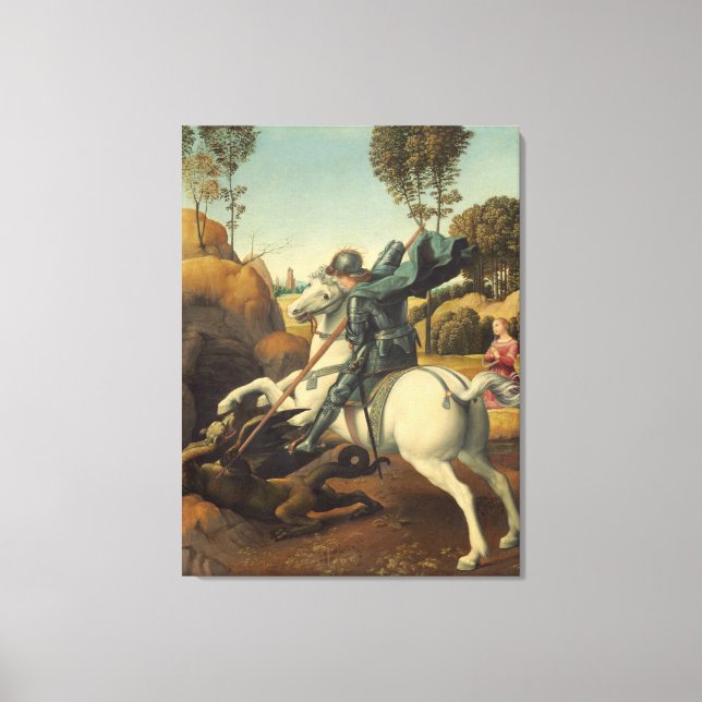Toile Saint Georges et le Dragon Raphaël (Recto)
