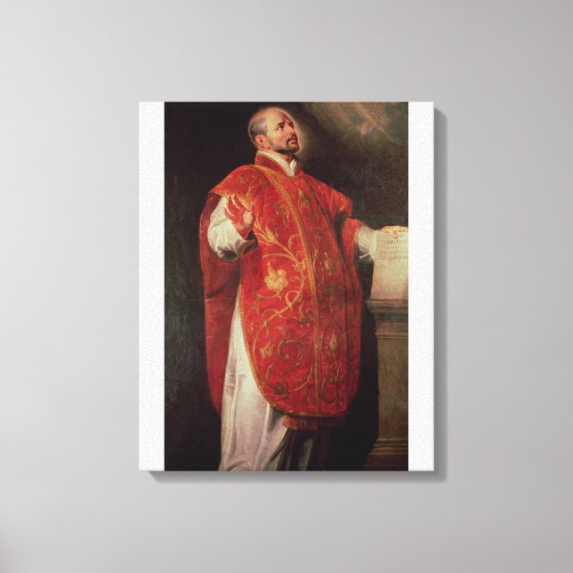 Toile Saint Ignace de Loyola Fondateur des Jésuites (Recto)