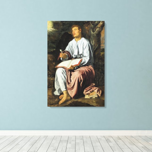 Toile Saint Jean à Patmos, beaux-arts, (Insitu (Plancher de Bois))