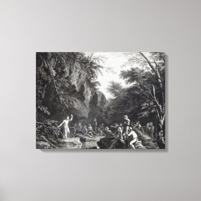 Toile Saint Jean prêchant dans le désert (Recto)