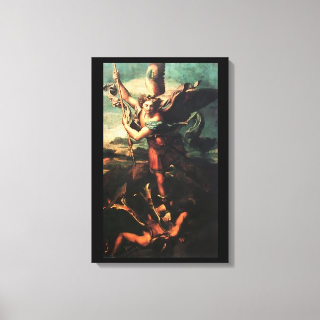 TOILE SAINT MICHAEL VAINQUANT SATAN (Recto)