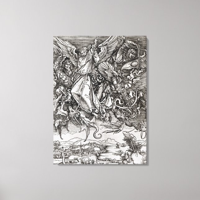 Toile Saint Michel et le Dragon, d'un latin (Recto)