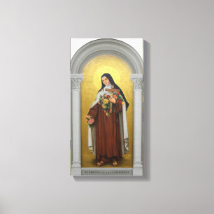 Toile Saint-Thérèse de l'Enfant Jésus carmélite catholiq