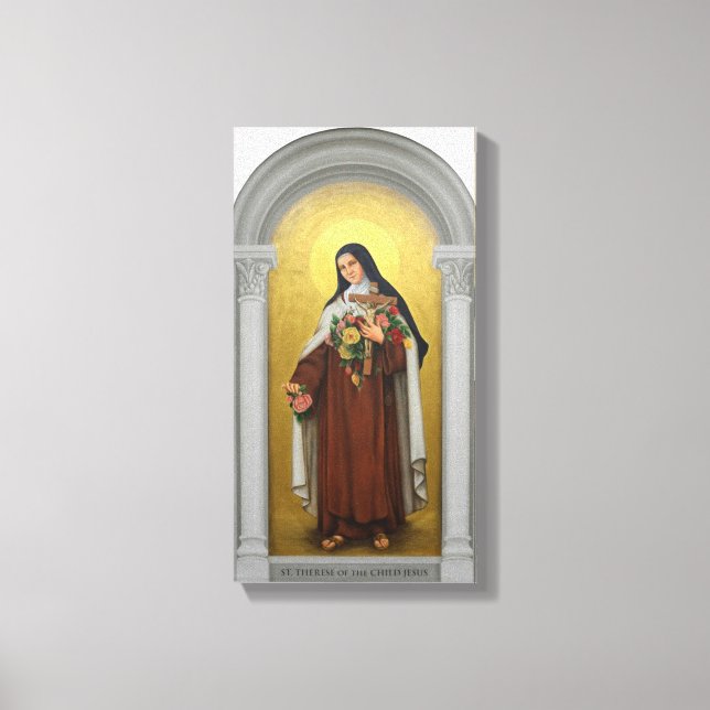 Toile Saint-Thérèse de l'Enfant Jésus carmélite catholiq (Recto)