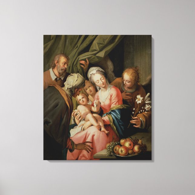 Toile Sainte Famille avec Sainte Anne (Recto)