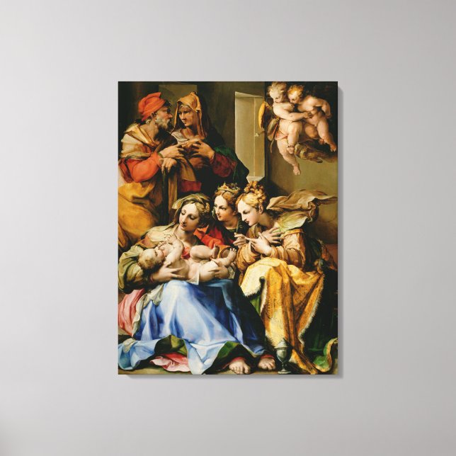 Toile Sainte Famille avec Saints Anne (Recto)