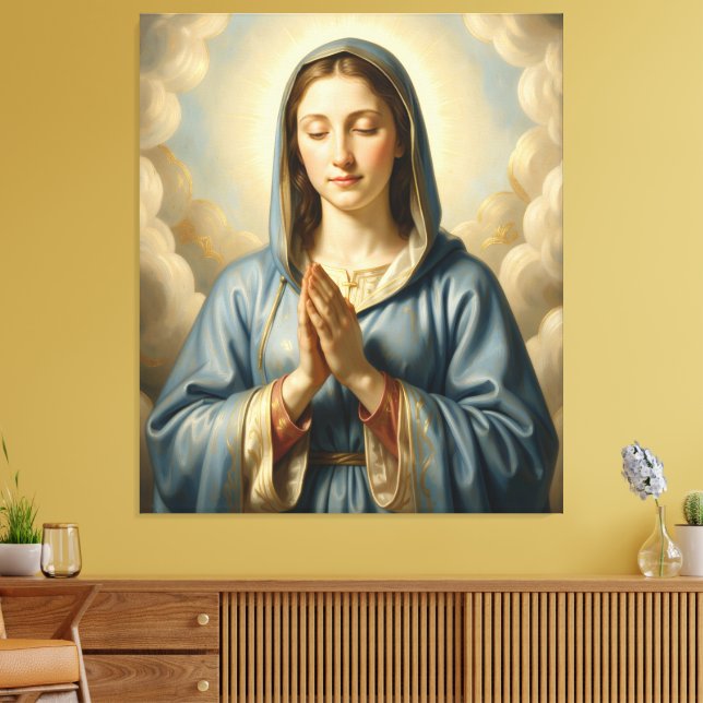 Toile Sainte Mère de Dieu - Amour divin et protection (Insitu(Salon))