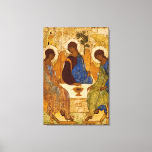 Toile Sainte Trinité Rublev Icône russe Art orthodoxe