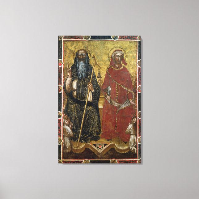 Toile Saints Anthony Abbot et Eligius - Processus peint (Recto)