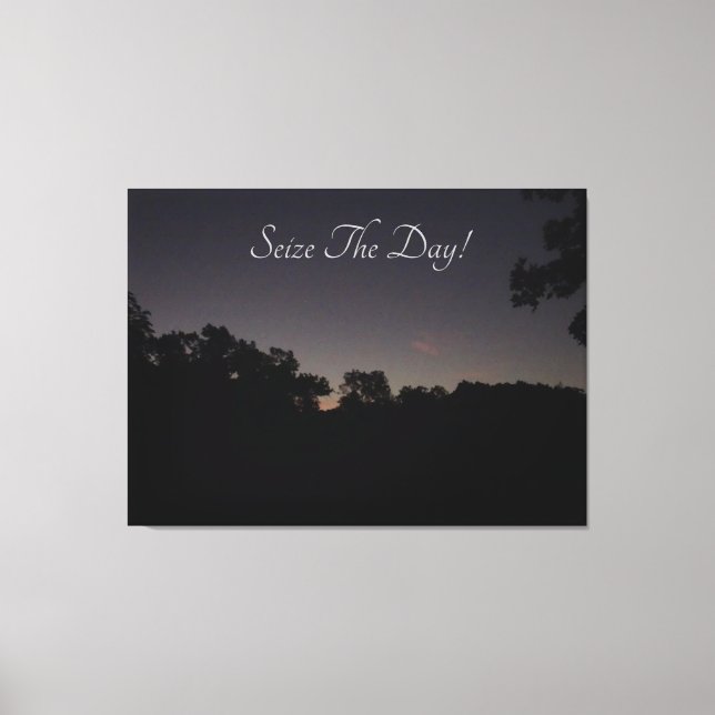 Toile Saisir la journée sur un (Recto)