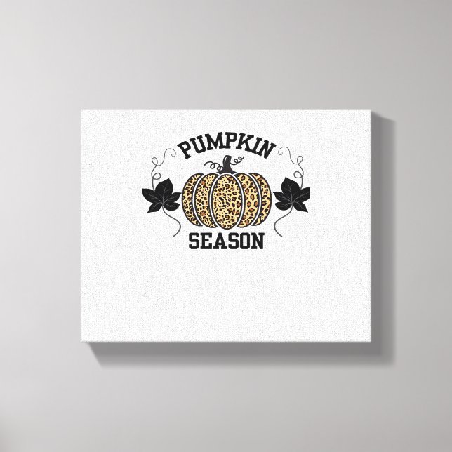 Toile Saison citrouille Cheetah Imprimer Citrouille Auto (Recto)