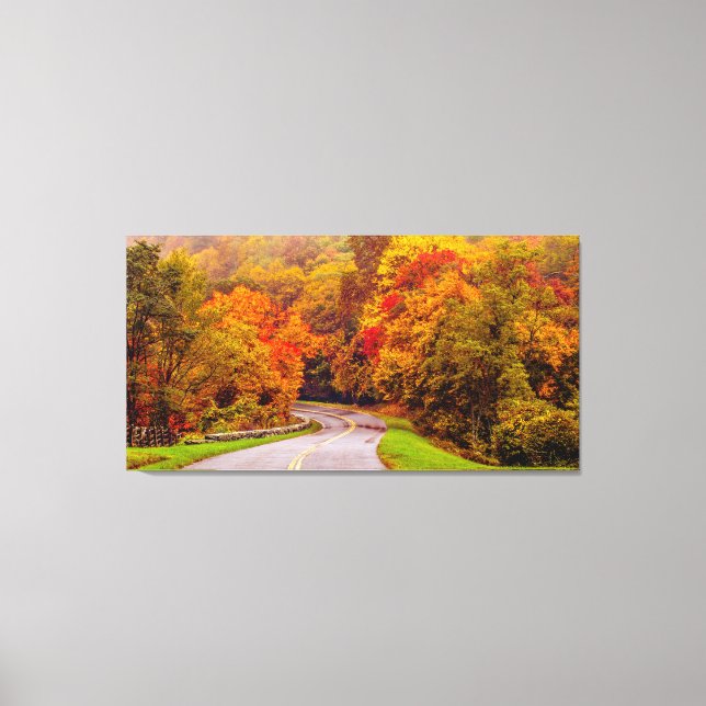 Toile saison d'automne dans les montagnes (Recto)