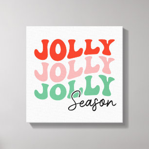 Toile Saison Jolly Jolly Saison Retro Typographie de vac