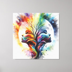 Toile Saisons De La Lune