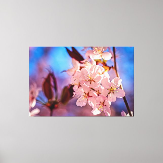 Toile Sakura Dans L'Ombre Des Arbres (Recto)