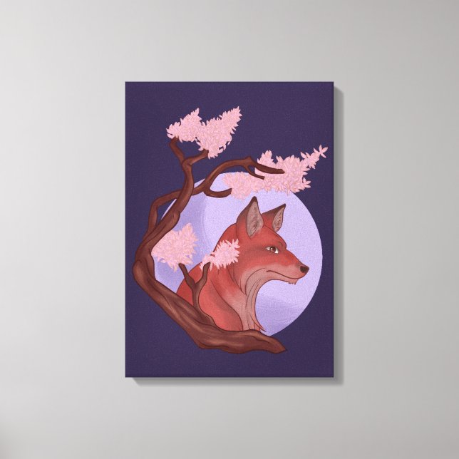 Toile Sakura Fox (Recto)