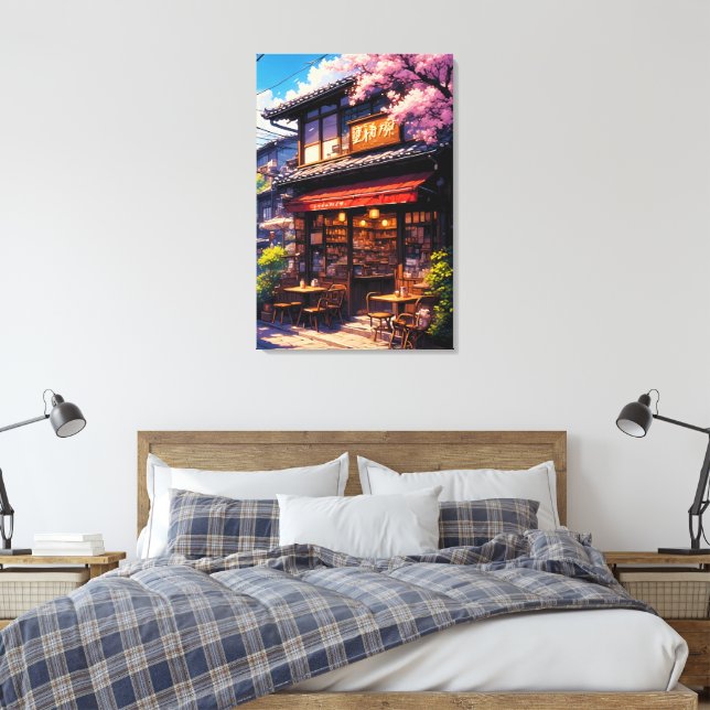 Toile Sakura Kissa - Café aux fleurs de cerisier (Insitu(Chambre))