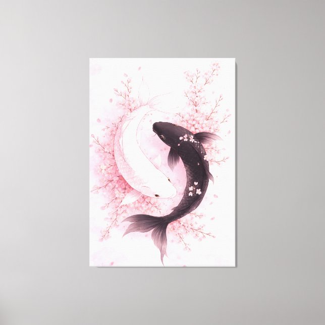 Toile Sakura Koi Japonais (Recto)