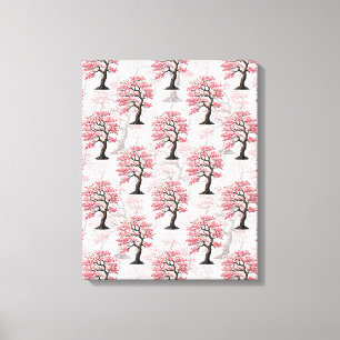 Toile Sakura Rose Cherry Fleur Arbre Design