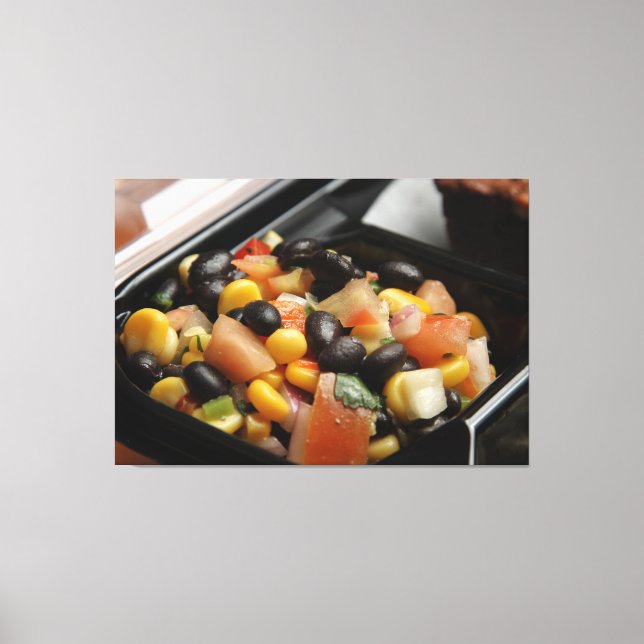 Toile Salade de haricots noirs et de maïs (Recto)