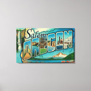 Toile Salem, lettre ScenesSalem d'OregonLarge, OU