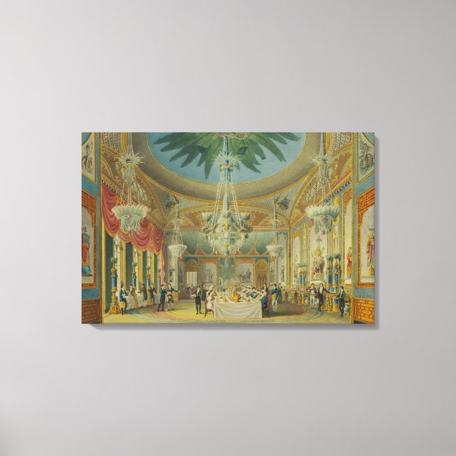 Toile Salle de banquets, de 'Vues du Pavillon Royal (Recto)