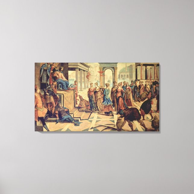 Toile Salomon et la reine de Saba (Recto)