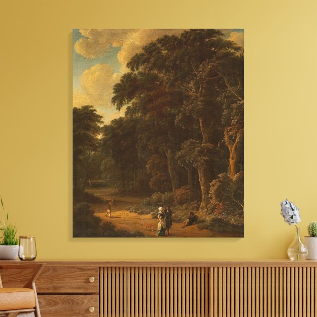 Toile Salomon Rombouts - Paysage forestier avec forêt... (Insitu(Salon))