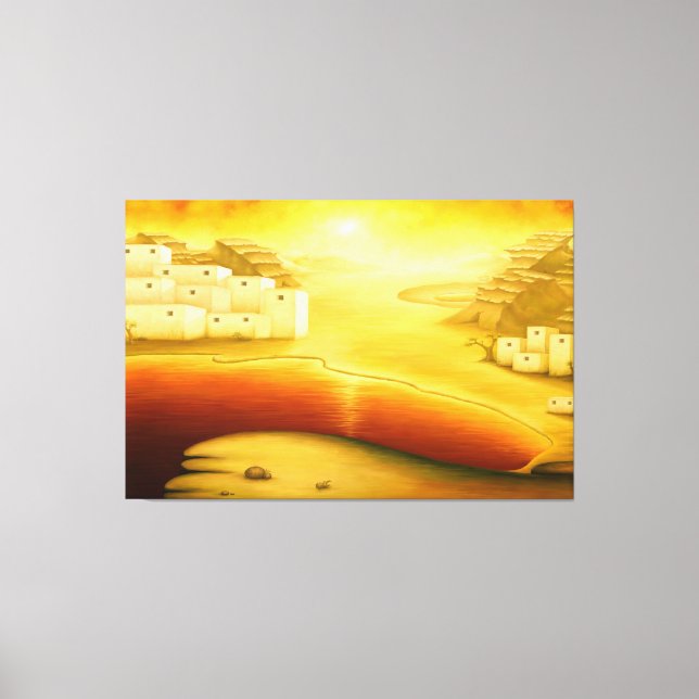 Toile "Salut" - Moyen-Orient, Orient Sunset Peinture (Recto)