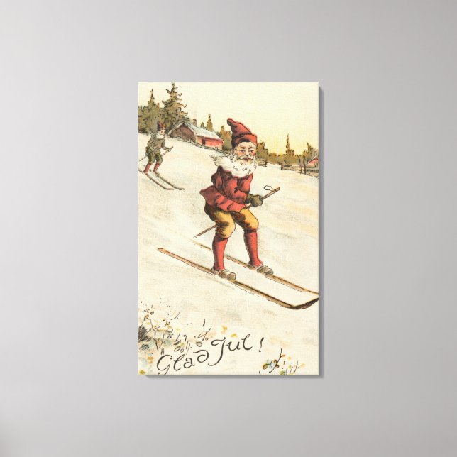 Toile Salutation de NoëlPatinage de Noël (Recto)