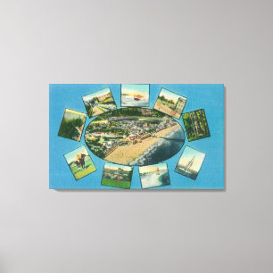 Toile Salutations de avec ViewsSanta pittoresque Cruz,