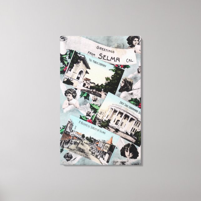 Toile Salutations de avec vues PittoresquesSelma, CA (Recto)